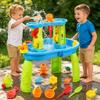 Hanyutom 2026 Upgraded Toddler Sand Water Table Toy, Summer Outdoor Beach Sensory Activity Playset and Water Table Toys, Party Birthday Gifts for Girl Boy Age 4+ (Blue) view 2