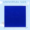 10"x10" Pack of 6 Classic Building Baseplates,Building Toy Base Boards to Build On, Brick Toy Builders Mat Compatiable with All Major Brands and Activity Table-Base plate for DIY Play (Blue) view 2