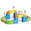 Electric Train Set for Kids, 3D Magic Rail Cube, STEM Train Toy Set, Traffic Signs, 3D Racing Track Set with Electric Train for Boys and Girls Aged 3 4 5 6 7 8 9 10 Years Old Birthday view 1