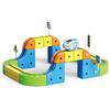 Electric Train Set for Kids  3D Magic Rail Cube with Motorized Car, Gravity Defying Track, Modular Snap-Fit Building Blocks, STEM Educational Toy for Boys & Girls Ages 3-8 view 1