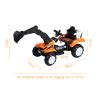 LEAQU Toy Tractors for Kids Ride On Excavator, Electric Powered with Functional Digger Arm, Electric Construction Vehicle for Kids view 2