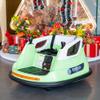 12V Electric Bumper Car for Kids, 360 Spin Ride On Toy with Remote Control, 2 Speed, Bluetooth Music, LED Lights, 5-Point Safety Belt, Toddler Vehicle with Tool Box, Green view 1