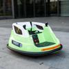 12V Electric Bumper Car for Kids, 360 Spin Ride On Toy with Remote Control, 2 Speed, Bluetooth Music, LED Lights, 5-Point Safety Belt, Toddler Vehicle with Tool Box, Green view 4