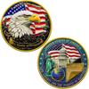 250th Anniversary Commemorative Coin USA 1776-2026, Double-Sided High Relief Craft, Eagle & Patriotic Symbols Challenge Coin, Collectible Gift for Veterans & History Collectors (250th-US-BTD-01) view 1
