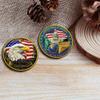 250th Anniversary Commemorative Coin USA 1776-2026, Double-Sided High Relief Craft, Eagle & Patriotic Symbols Challenge Coin, Collectible Gift for Veterans & History Collectors (250th-US-BTD-01) view 2