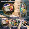 250th Anniversary Commemorative Coin USA 1776-2026, Double-Sided High Relief Craft, Eagle & Patriotic Symbols Challenge Coin, Collectible Gift for Veterans & History Collectors (250th-US-BTD-01) view 4