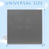 10"x10" Pack of 6 Classic Building Baseplates,Building Toy Base Boards to Build On, Brick Toy Builders Mat Compatiable with All Major Brands and Activity Table-Base plate for DIY Play (Gray) view 2