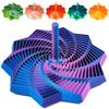 3D Printed Expanded Sensory Fidget Star, Transformable Stress Relief Spiral Toy with Detachable Handle, Sensory Toys for ADHD, Focus & Anxiety Relief, Office Desk Decompression Gift for Adults & Teens view 1