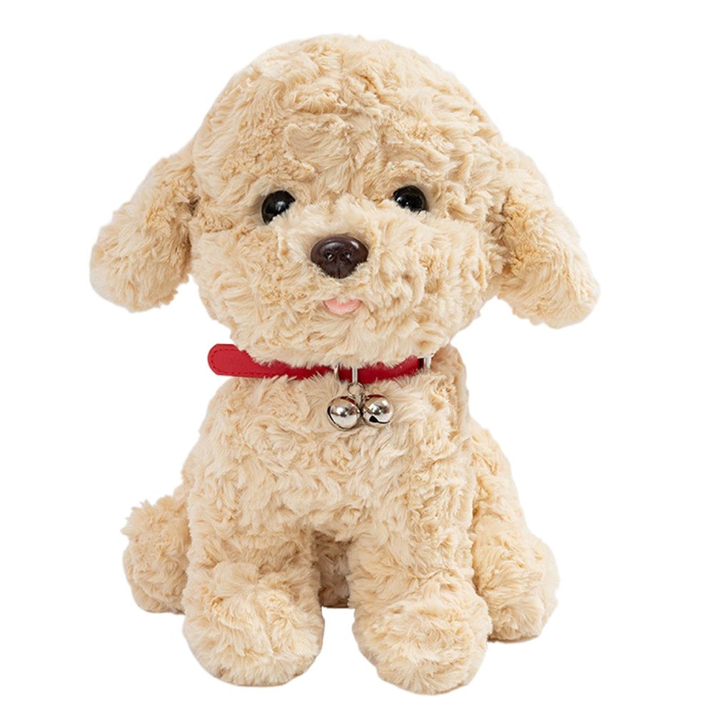 colatry Stuffed Dog Toy for Kids, Realistic Simulation Stuffed Animals Puppy Soft Plush Interactive Dog Toy for Boys Girls, Home Decor & Birthday Gift, 25cm