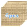 10"x10" Pack of 6 Classic Building Baseplates,Building Toy Base Boards to Build On, Brick Toy Builders Mat Compatiable with All Major Brands and Activity Table-Base plate for DIY Play (Sand) view 1