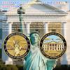 250th Anniversary Commemorative Coin USA 1776-2026, Double-Sided High Relief Craft, Eagle & Patriotic Symbols Challenge Coin, Collectible Gift for Veterans & History Collectors (250th-zyns-01) view 2