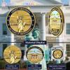 250th Anniversary Commemorative Coin USA 1776-2026, Double-Sided High Relief Craft, Eagle & Patriotic Symbols Challenge Coin, Collectible Gift for Veterans & History Collectors (250th-zyns-01) view 3