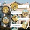 250th Anniversary Commemorative Coin USA 1776-2026, Double-Sided High Relief Craft, Eagle & Patriotic Symbols Challenge Coin, Collectible Gift for Veterans & History Collectors (250th-zyns-01) view 4