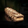 3D Wooden Model Kit for Adult, DF-21D Missile Truck Mechanical with 3 Transformable Modes, Engineering Display for Desk & Shelf Decor, Collectible Craft Gift for Adult Hobbyists (338PCS) view 2