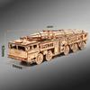 3D Wooden Model Kit for Adult, DF-21D Missile Truck Mechanical with 3 Transformable Modes, Engineering Display for Desk & Shelf Decor, Collectible Craft Gift for Adult Hobbyists (338PCS) view 4