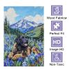 Dog in Flower Valley 500 Pieces Puzzles for Adults, Animal Challenging Jigsaw Puzzles for Adults, Home Wall Art Decor Gift 15.2 * 20.8 Inch view 2