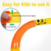 VIWOOP Racetrack Connectors Compatible with Hot Wheels, Plastic Track Pieces, 90 Degree Banked Turn Curve, 10-Pack (Orange) view 2