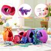 XPQKDC 6Pcs 3D Printed Dinosaur Eggs with Dragon Inside, Mini Articulated Animals Dragon Multi-Color Gradient, 3D Printed Animals Easter Basket Stuffers, Birthday Gifts Easter Gifts for Kids view 4