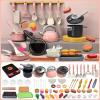 71 Pieces Toy Kitchen Accessories - Cooking Sets, Play Food Sets for Kids, Pretend Cooking Pots Pans with Sound Kitchen Accessories for 3-8 Years Old Girls Boys Baking Christmas Party view 4