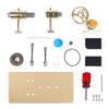 DIY Assembly Stirling Engine Generator Model Physical Experiment Collection Made Metal Materials, Showing The Engine Function and Power Generation Process view 2