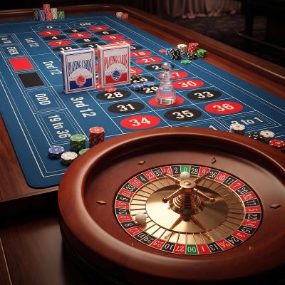 Proshine 11 Roulette Wheel Set with 47.2 * 23.6 Table Layout Felt