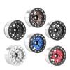 AMZSTAR 4Pcs 1.55 Inch Beadlock Wheel Rims,Aluminum Alloy Metal RC Vehicle Wheel Hubs for 1/10 RC Crawler Car Upgrade Parts for Axial SCX10 D90 TF2 CC01 UTB18 Tamiya (Silver) view 4
