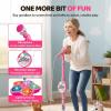 Star Microphone with Stand, with Light, Adjustable Height, Stand Got Built-in Music Colorful Lights, Echo Effects (Pink) view 4