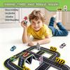 Magnetic Road Set with Traffic Sign Toys, STEM Magnetic Building Blocks, Creative Educational Construction Toys, for Kids (45) view 4