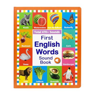 English Words Learning Book - Engaging Word Activity, Child-Friendly Vocabulary Trainer, Parent-Child Interaction Tool | for Early Education Resource for Preschoolers Boys Girls Ages 2-6
