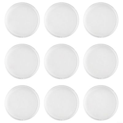 100 Pcs 34mm Plastic Coin Holders, Clear Round Coin Storage Boxes for Commemorative Coin Protective Capsules, Double Sealed Coin Collector Cases Transparent