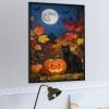 1000 Piece Midnight Halloween Black Cat Jigsaw Puzzle for Adults, 30x20 in Pumpkin Jack-O-Lantern Full Moon Theme, Spooky Fun for Holiday Decor & Family Game Nights view 3
