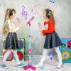 Childrens Karaoke Machine - Colorful Kids Microphone, Connectable Singing Device with Sound, Compact Music Tool with Style, Play Supply Design, Indoor Entertainment for School, Travel, Holiday view 3