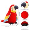 Aoaoy Electric Talking Parrot Toy, Talking Bird Toy Repeat What You Say Stuffed Animal Plush Toys for Kids Boys Girls Christmas Birthday (Red) view 3