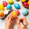 BESPORTBLE Easter Decorations &Amp Craft Kit 50 White Solid Foam Eggs (4cm) for DIY Painting, Kids Activities and Basket Filling view 4