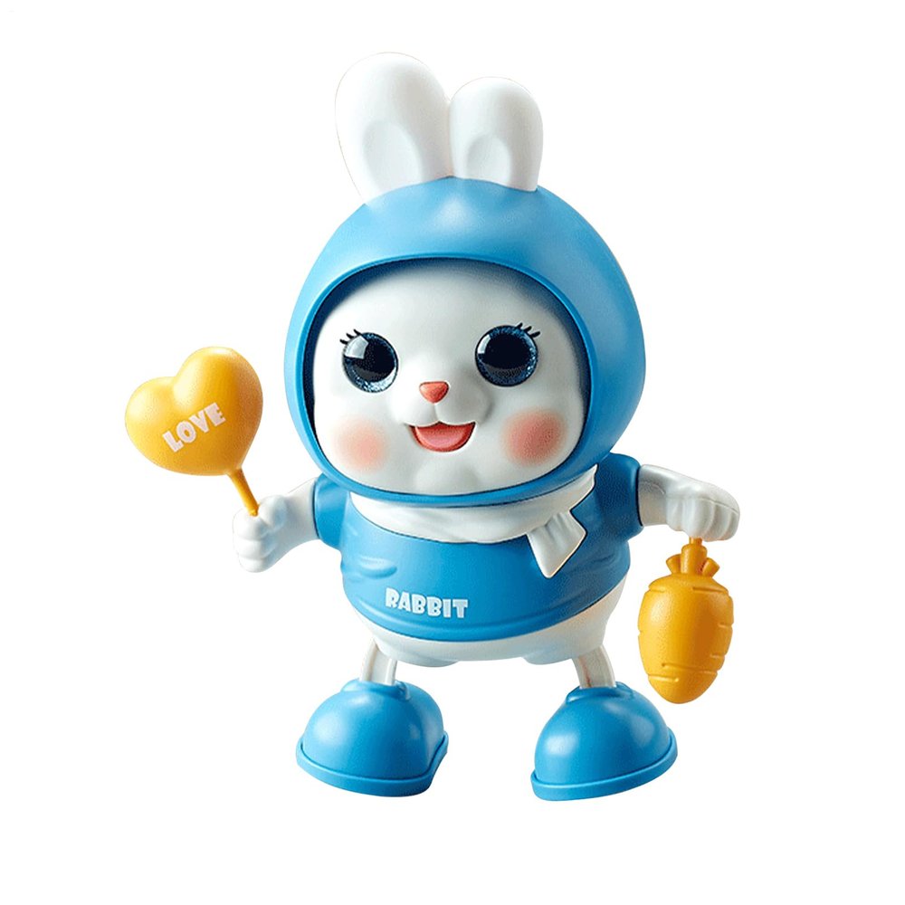 Dancing Bunny Toy - Electric Musical Animal with Lights, Crawling Training Interactive Toy for Boys Girls, Fun Playtime Companion for Daycare Centers, Birthday Holiday Christmas, Playroom Nursery