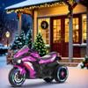 12V Kids Ride On Motorcycle,3-Wheel Electric Motorcycle with LED Light-Emitting Tyres, MP3,USB - Gift for Kids Ages 3-6 Years Old,The Best Birthday Gifts (Light Purple) view 4