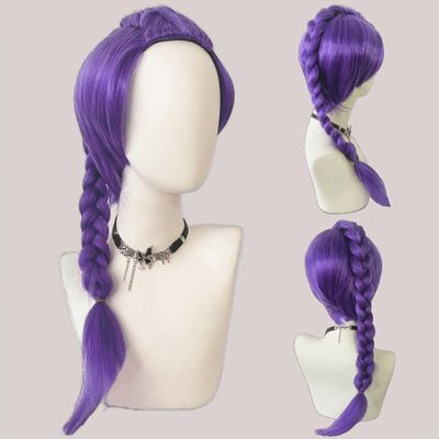 Anime witch full staff cos wig a variety of character styles full head cover Halloween (A rummy-Short hair integrated style)