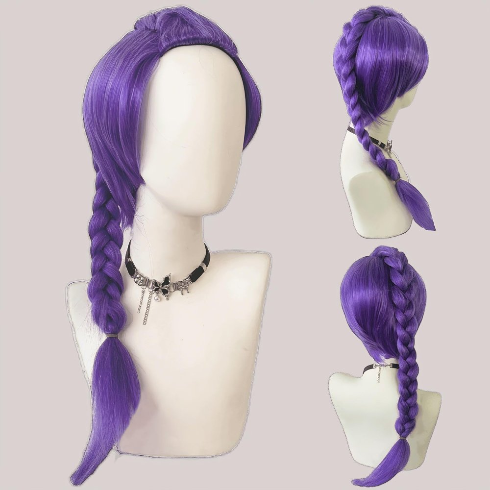 Anime witch full staff cos wig a variety of character styles full head cover Halloween (A rummy-Short hair integrated style)