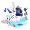 26 Pieces Beach Miniature Doll House Decoration,mini Ulated Miniature sea World Dolls Model Kit, for Kids Dolls House, Miniatures Summer Beach Scene Props view 1