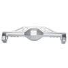 BeaxTurbo Racing Upgrade Parts R/C CNC Aluminum7075 Rear Axle housing-with an Aluminum Cover(Does not Contain Internal Transmission Components) for Axial AXP8 Gilamon2.2 1-8 Silver view 2