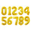 10 Pcs Gold Number 0-9 Balloons 16 Inch Number Mylar Foil Balloons Custom Digital Balloon for Birthday Party Baby Shower Anniversary Party Decorations (Gold) view 1