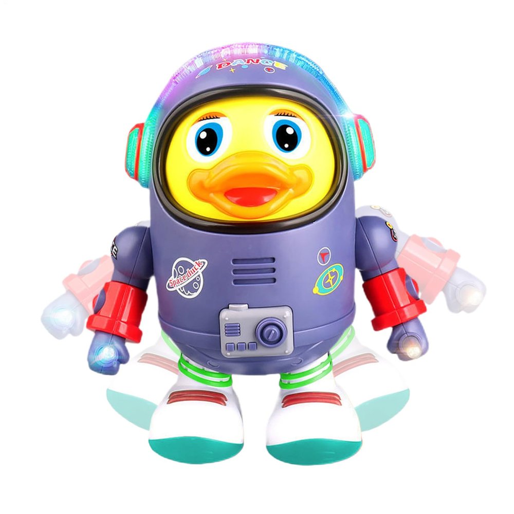 Dancing Robot Toy  Space Duck Moving Walking Dancing Toy, Interactive Lights and Sounds, Attractive Design Music Robot | Educational Play Activity Giffts for Boys Girls Age 3 Plus Birthday Parties