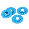 4pcs RC Brake Disc Aluminum Alloy Brake Caliper, RC Brake Disc for 2.2 Inch Wheel, Simulation Wheel Brake Caliper with Anodized Surface, Lightweight Durable RC Accessories for 1/10 (Blue) view 4