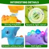 HOPANDOS Magnetic Dinosaur Toy Set for Kids - Assembly Dino Toys with Light & Music, Take Apart Building Set for Toddlers 3-5, Sensory STEM Educational Baby Toy, Birthday Gift for Boys Girls 1-3 view 4