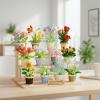 12 Pcs Flowers and Plant Building, Gift Box Set Flower Building Set, Botanicals Collection, Mini Plants Building for Home Decor, Birthday Gifts for Adults Women Girls view 3