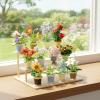 12 Pcs Flowers and Plant Building, Gift Box Set Flower Building Set, Botanicals Collection, Mini Plants Building for Home Decor, Birthday Gifts for Adults Women Girls view 4