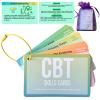 CBT Cards for Adults & Teens - 24 Cognitive Behavioral Therapy Flashcards for Anxiety, Depression & Stress Relief - Double-Sided Mental Health Coping Skills Tools with Portable Ring view 1