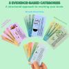 CBT Cards for Adults & Teens - 24 Cognitive Behavioral Therapy Flashcards for Anxiety, Depression & Stress Relief - Double-Sided Mental Health Coping Skills Tools with Portable Ring view 4