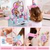 Toyssa Unicorn Wooden Vanity Set, Pretend Makeup Toys for Girls Ages 3-6 view 4