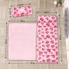 Primlect Toddler Nap Mat Extra Large Thickened 55''x35'', Soft Sleeping Bag with Detachable Minky Blanket and Pillow, Portable for Daycare, Preschool, Kindergarten, Travel, Boys and Girls, Pink Heart view 3